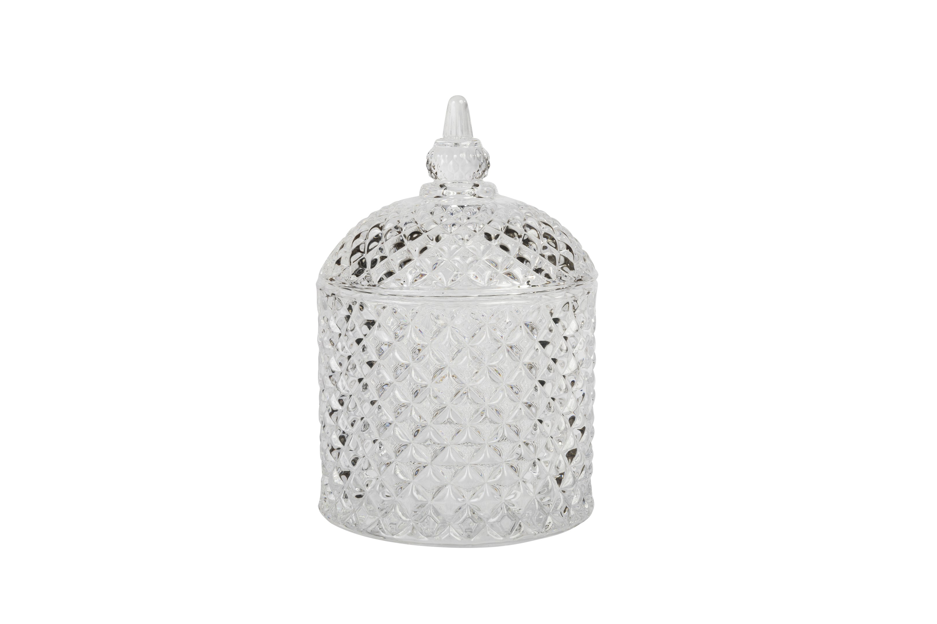 Deluxe Med Diamond Bowl w/ lid GLA743