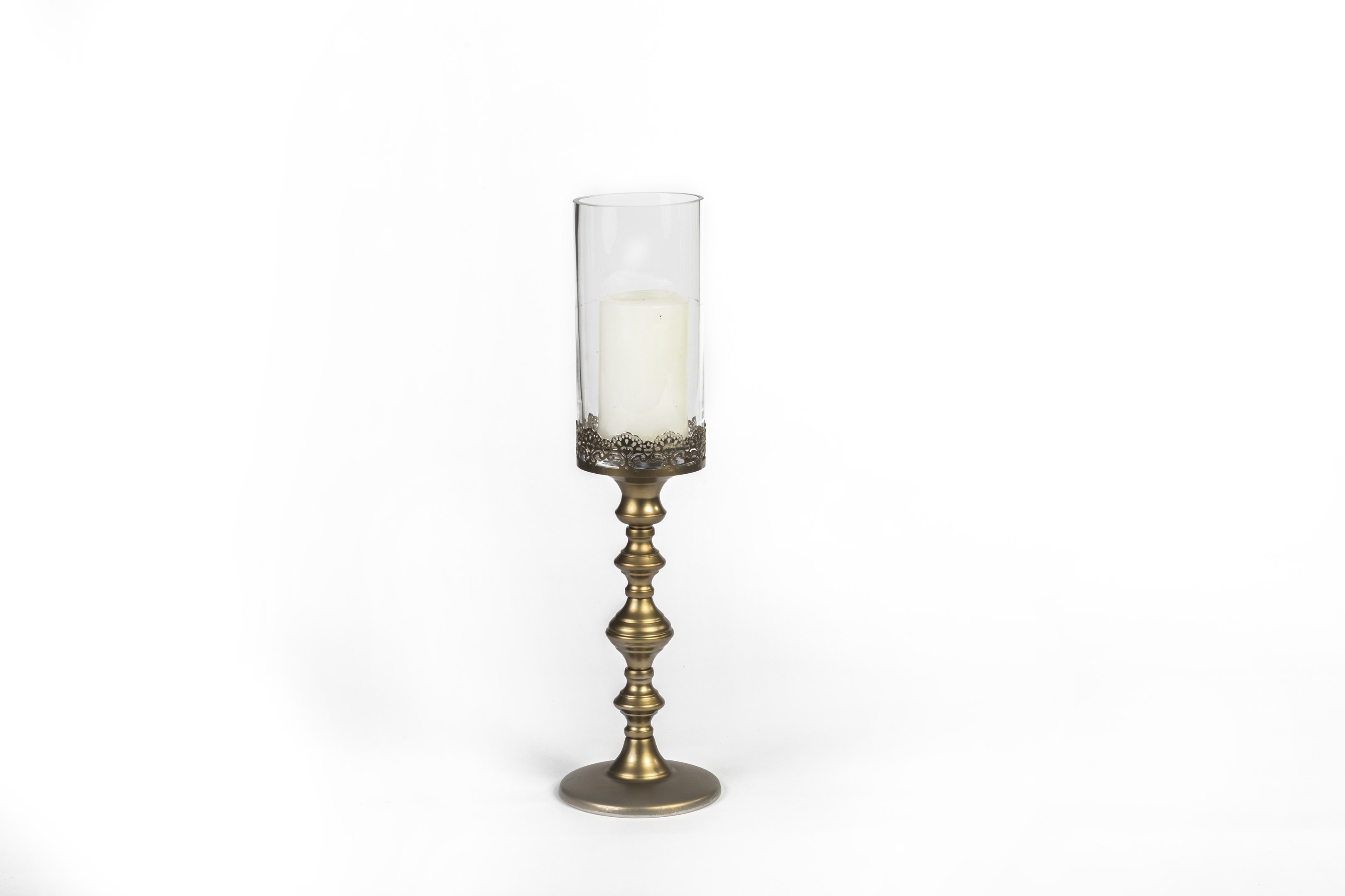 Short Gold Pillar Holder 