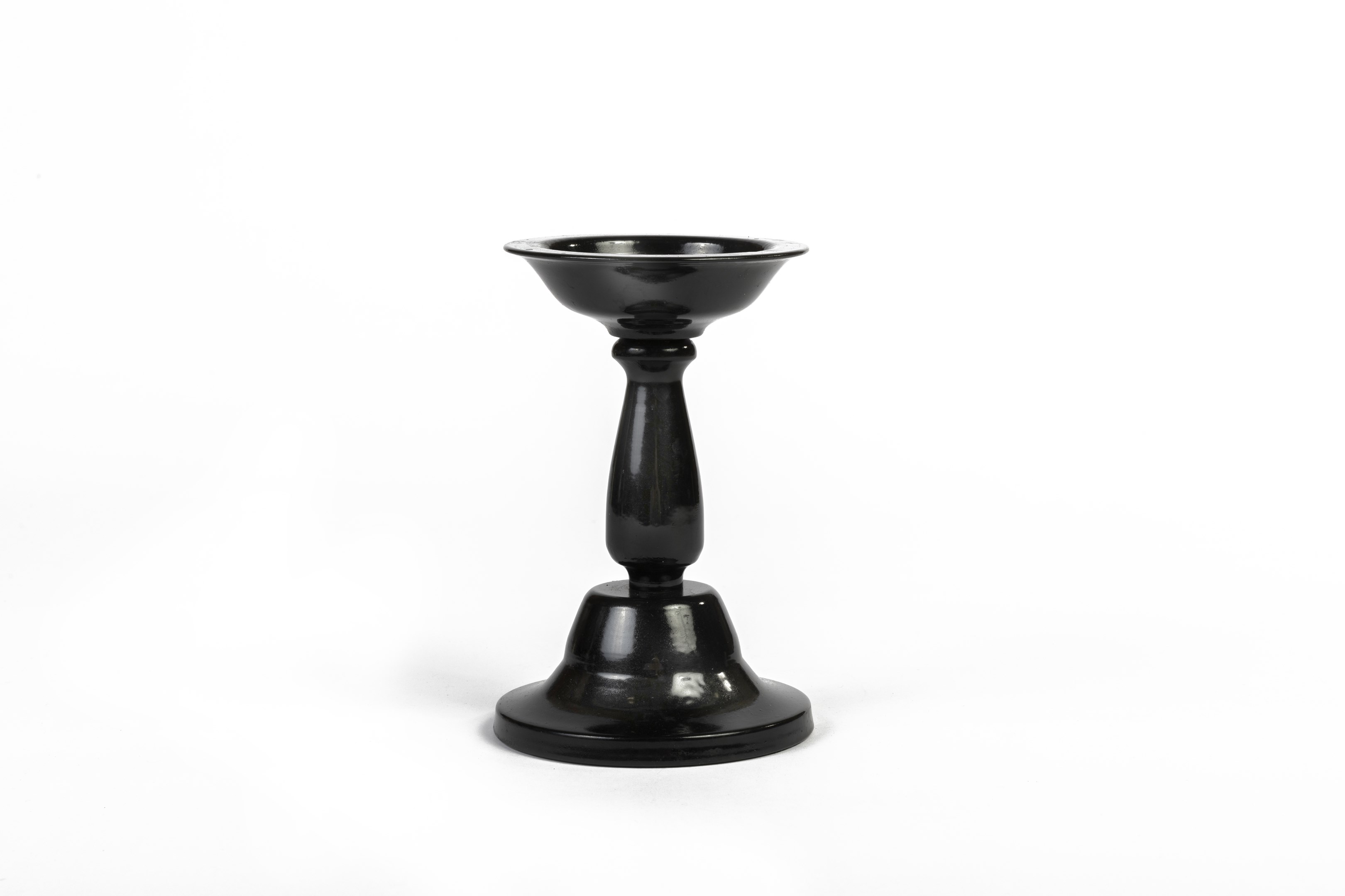 Black Roman Metal Pillar Holder 