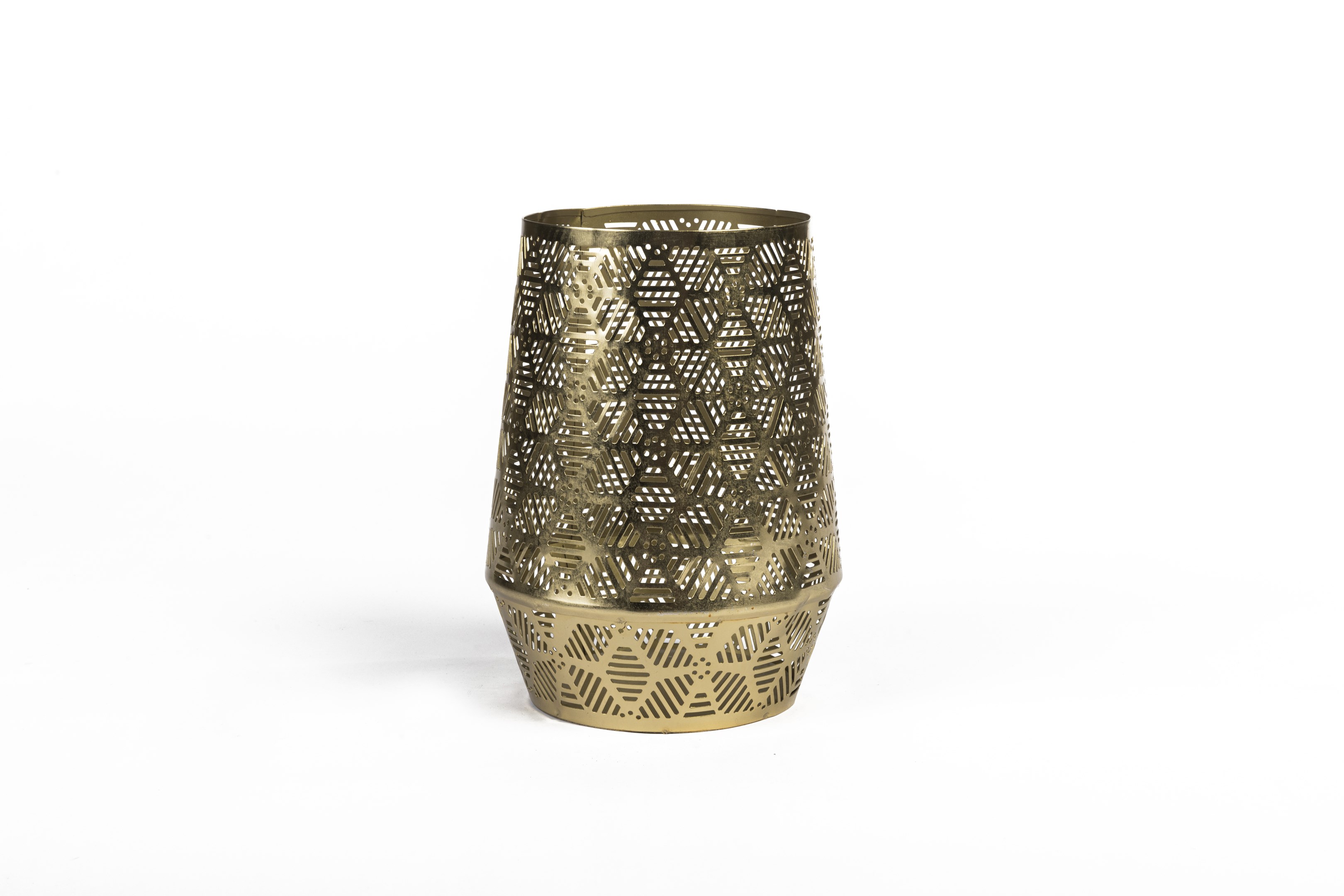 Natalia Gold Hurricane Candle Holder 