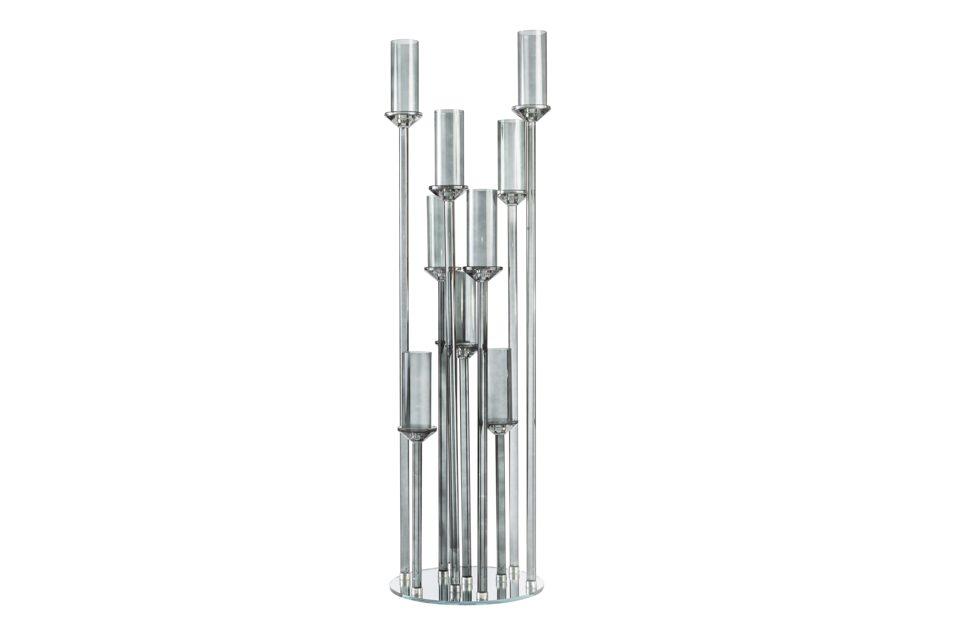10 Arm Luxe Candelabra Black 