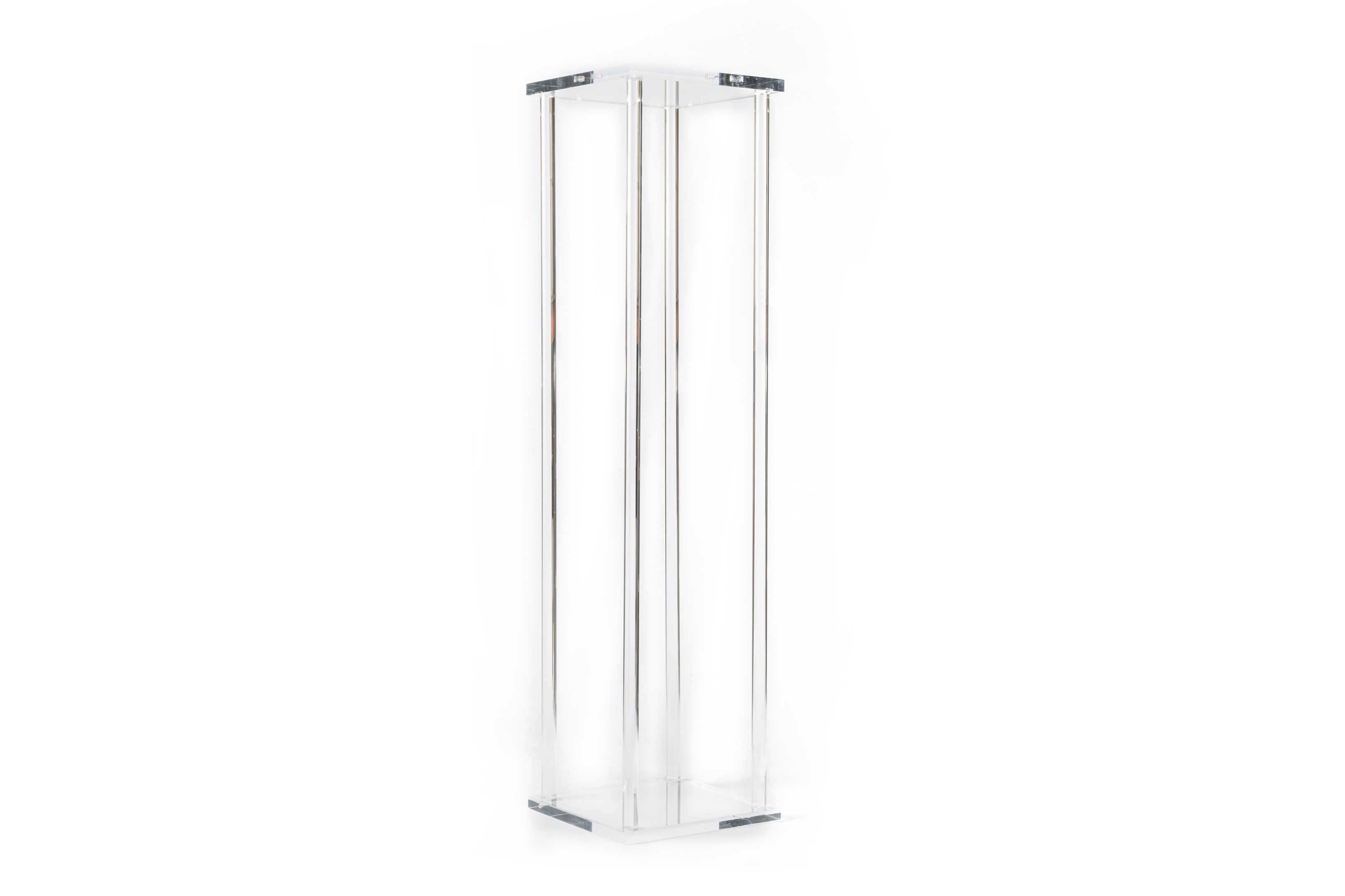 Clear Four Post Stand