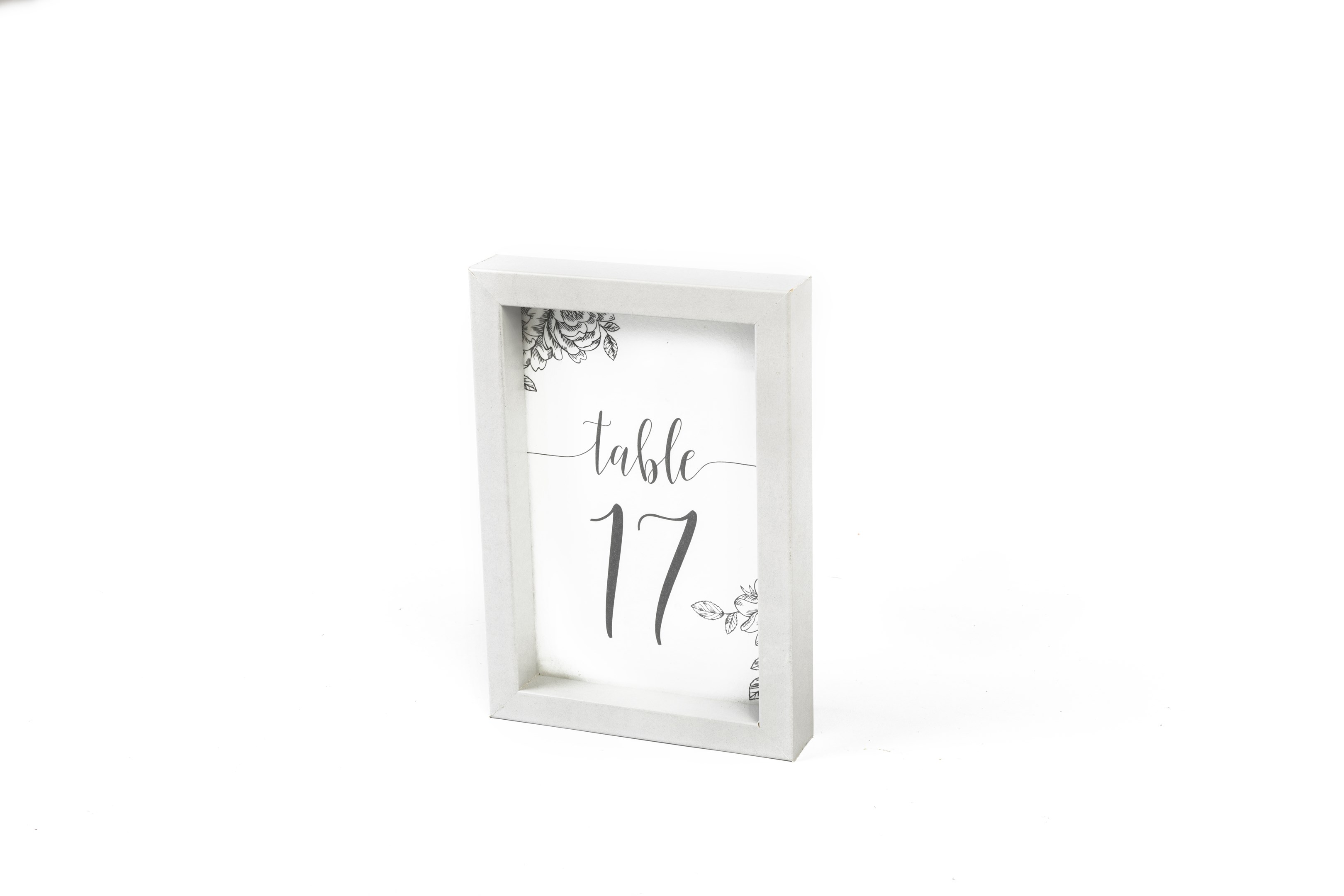 Grey Frames 16cm Table Numbers