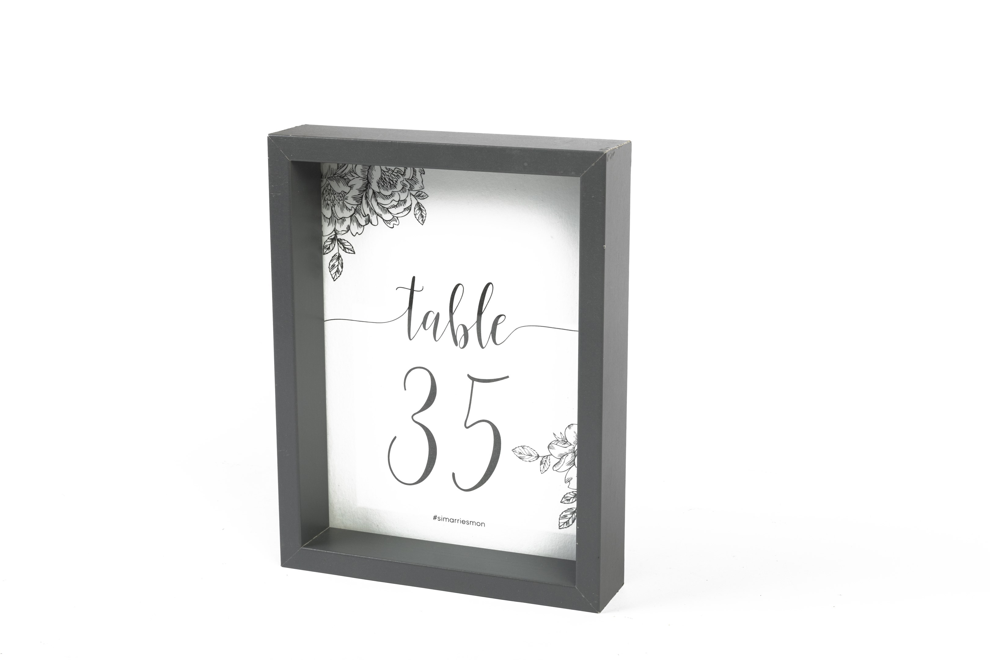 Grey Frames 22cm Table Numbers 