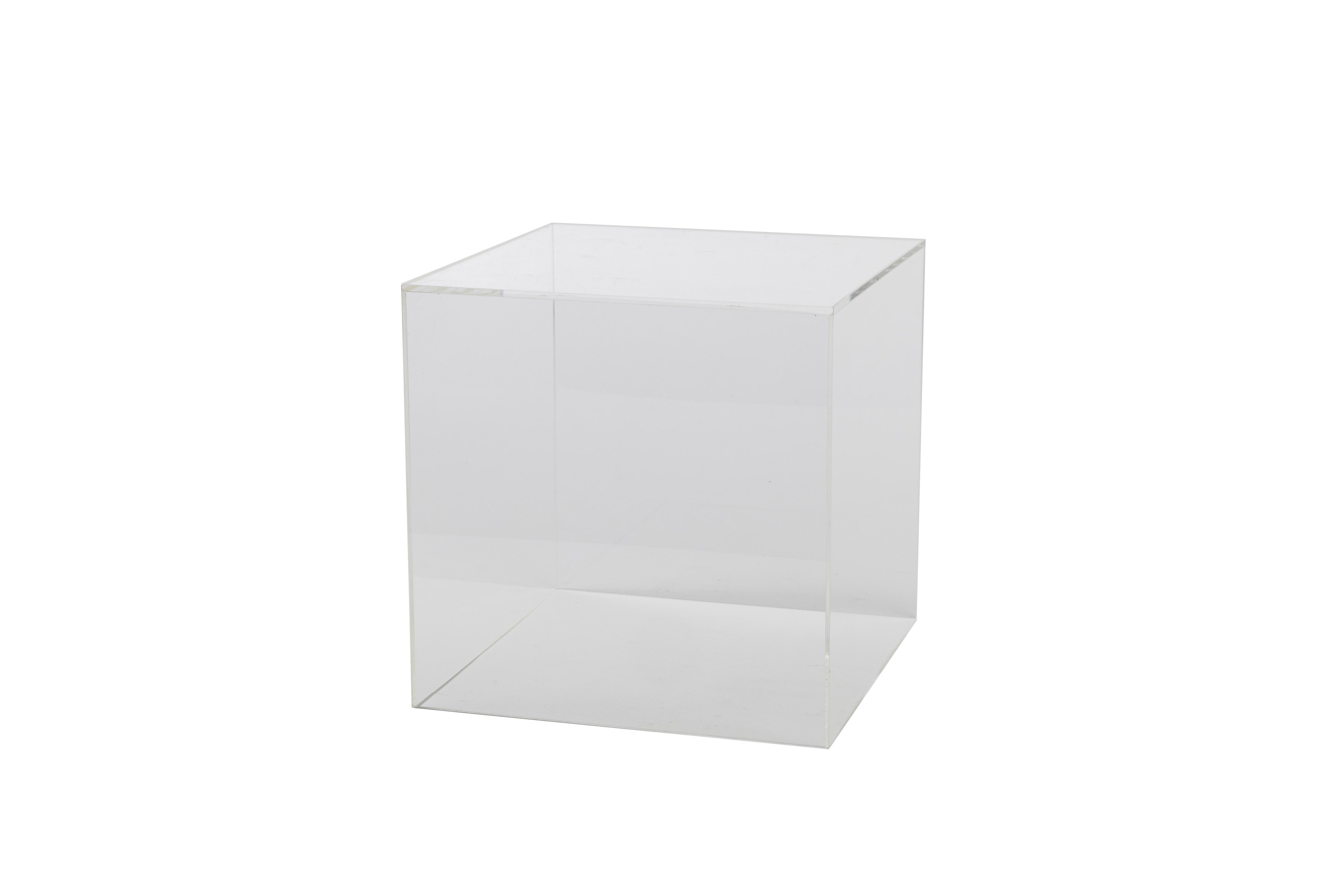 Clear Acrylic Plinth Cube 