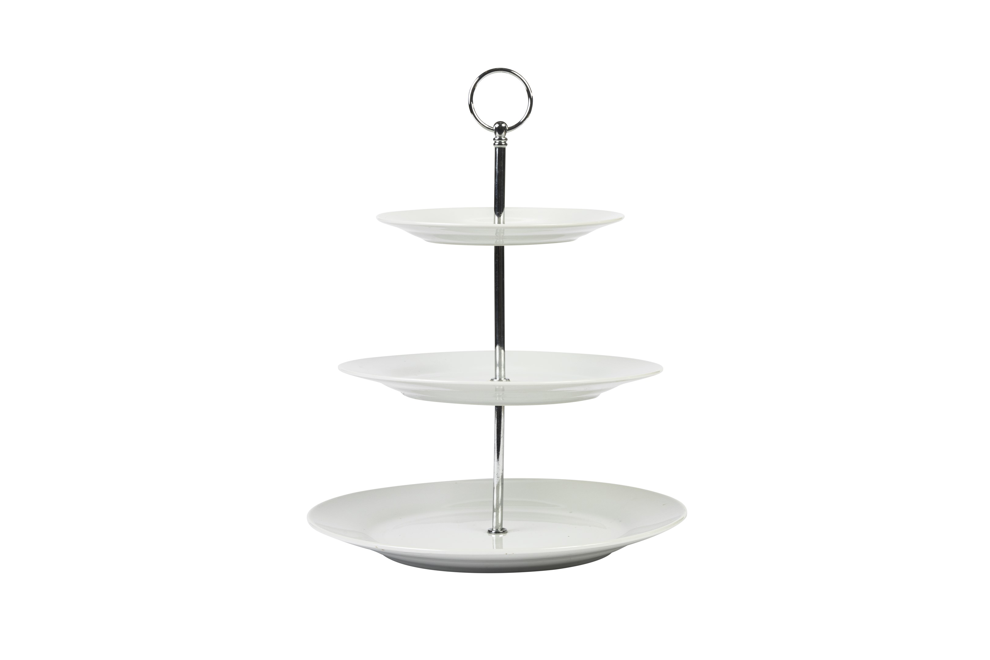 3 Tier White Cake Stand 