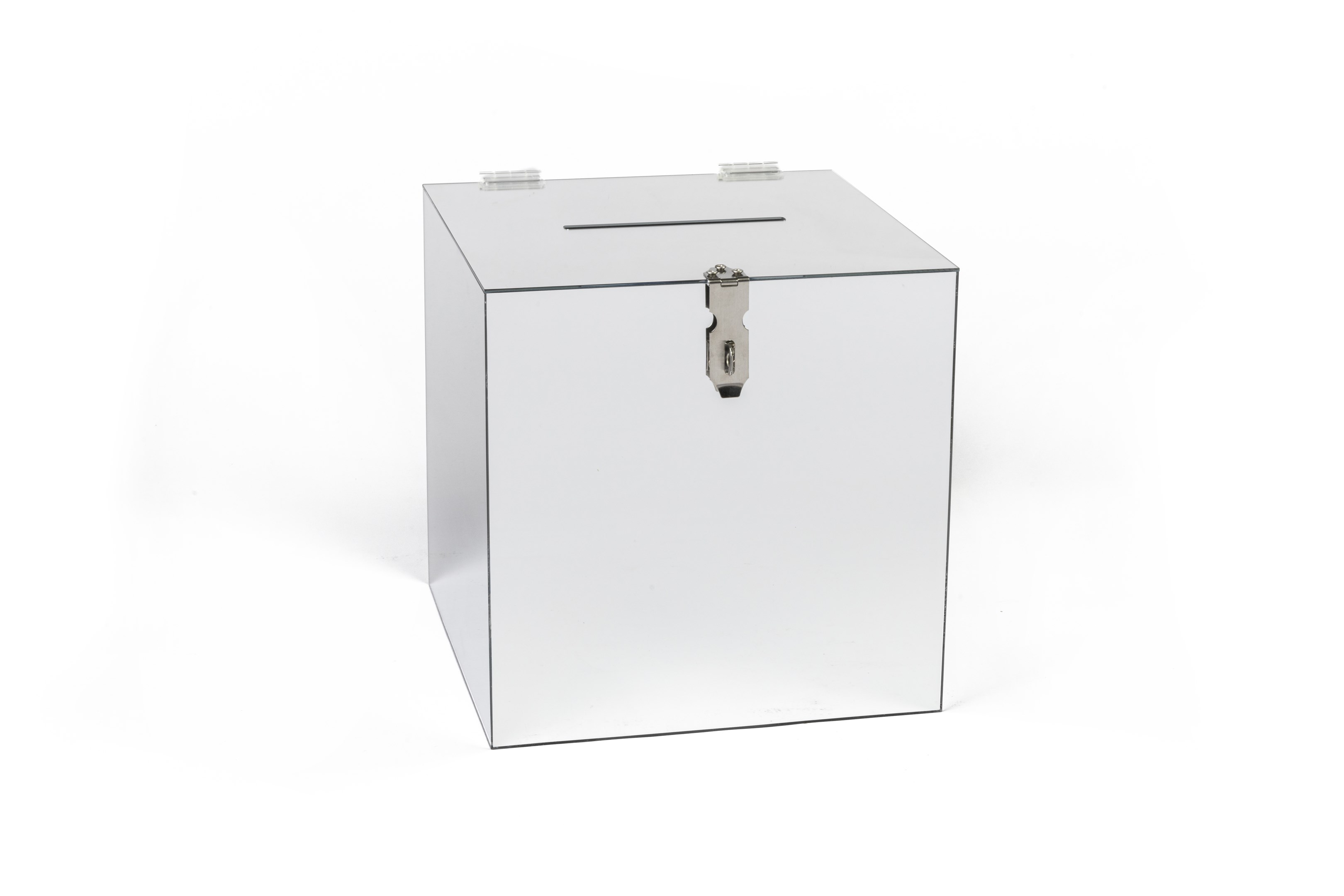 Square Silver Mirror Wishing Box