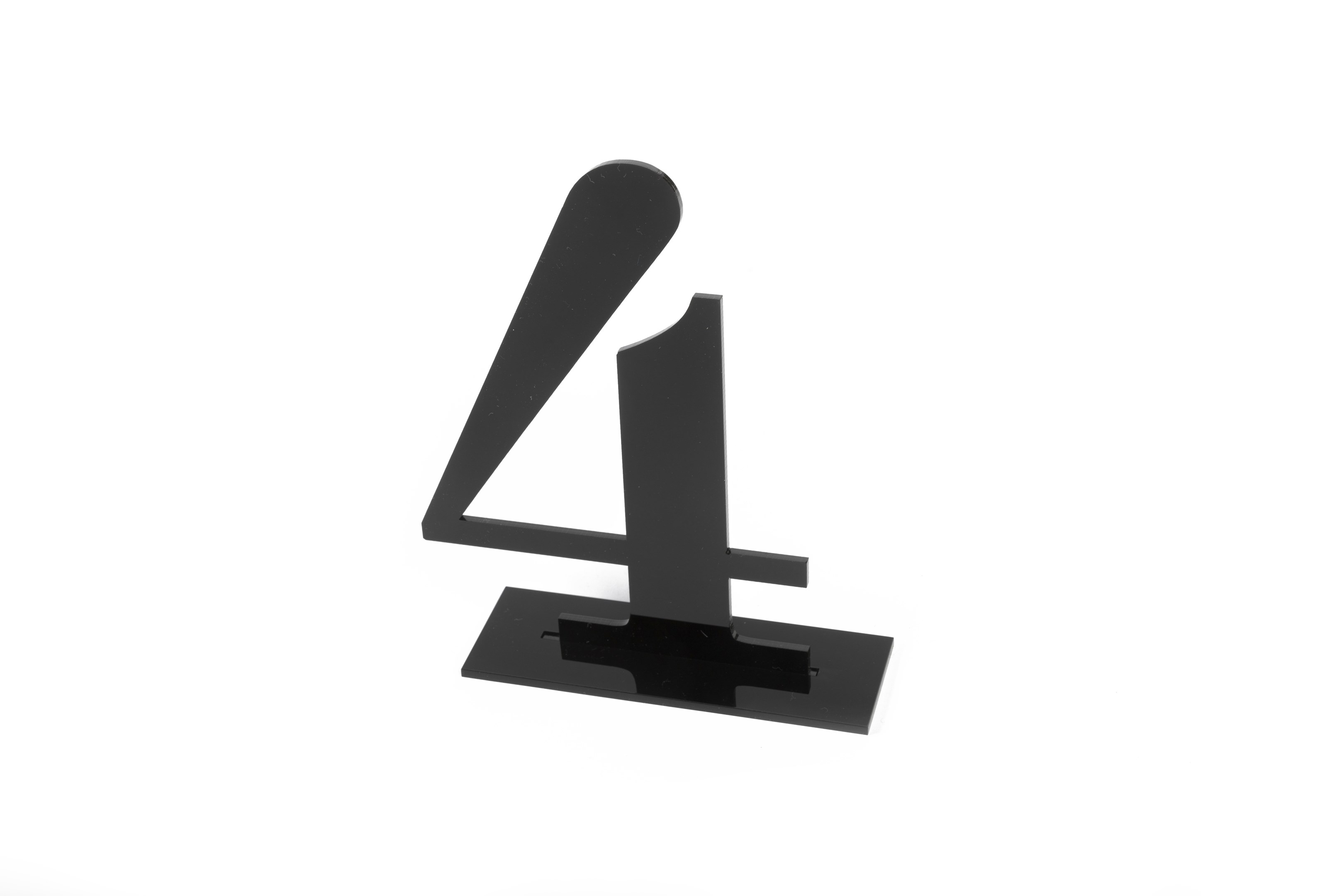 Black Acrylic Table Numbers