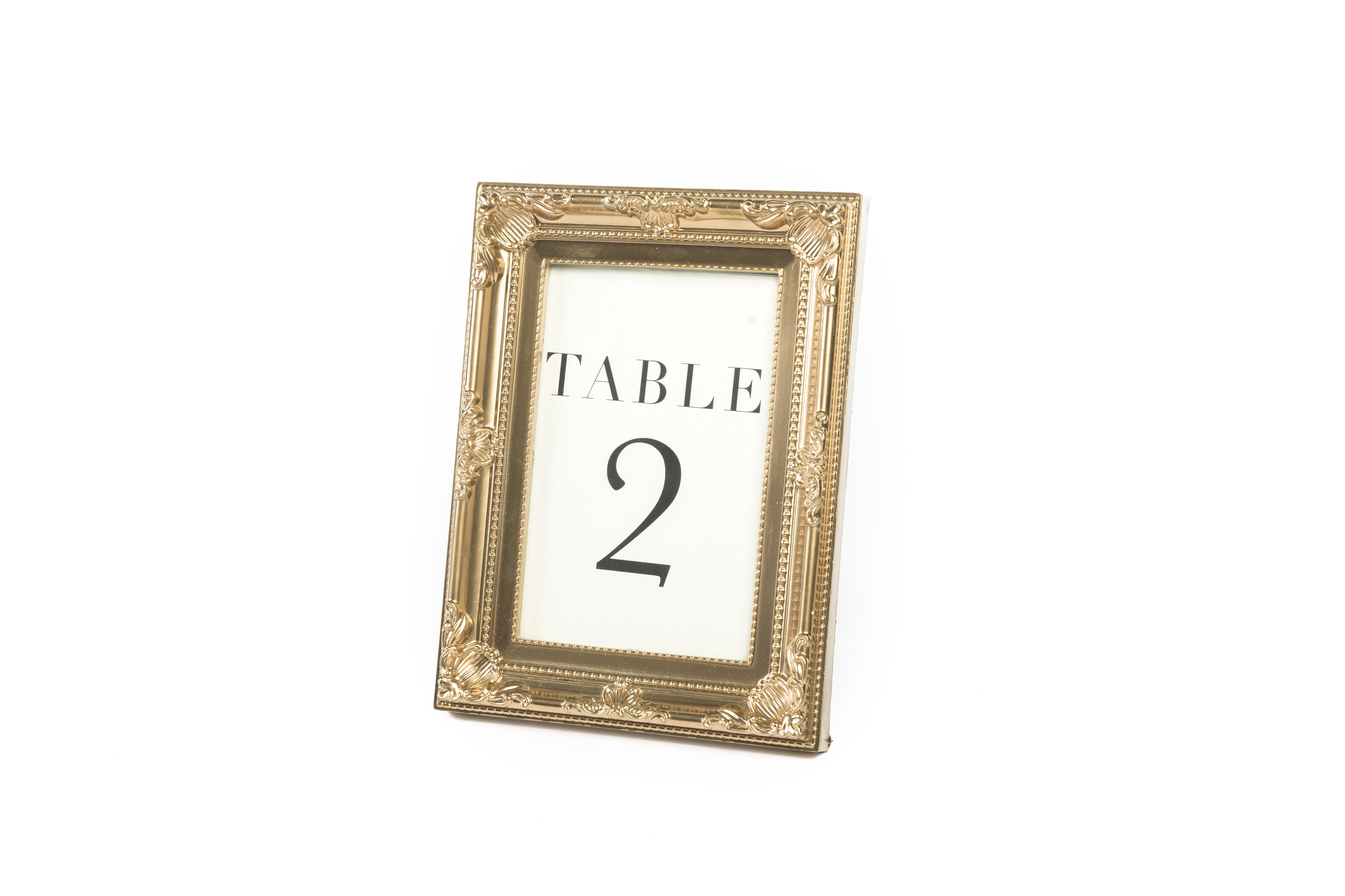 Gold Picture Frames Table Numbers