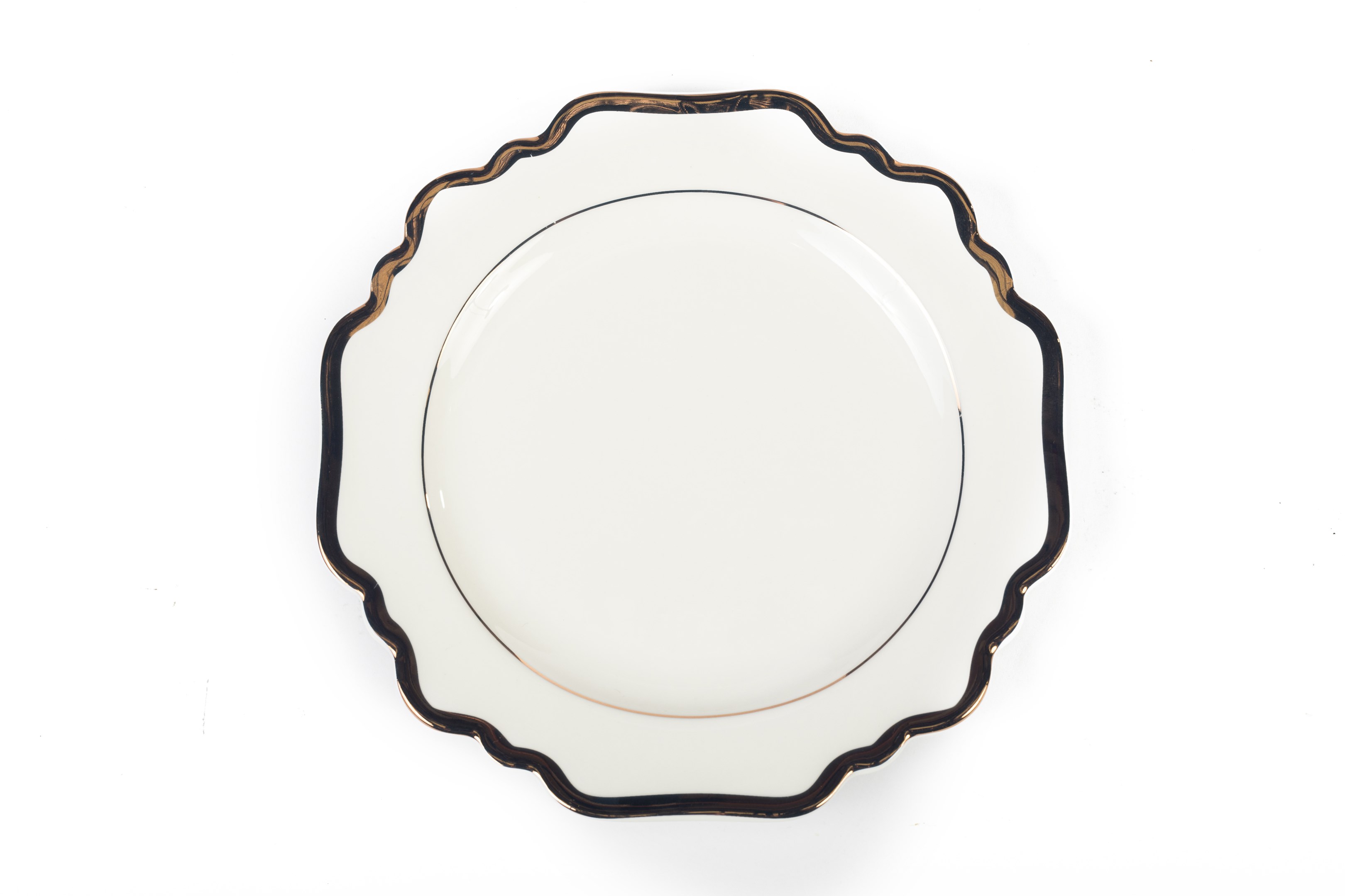 Rose Gold Sunflower Entree Plate