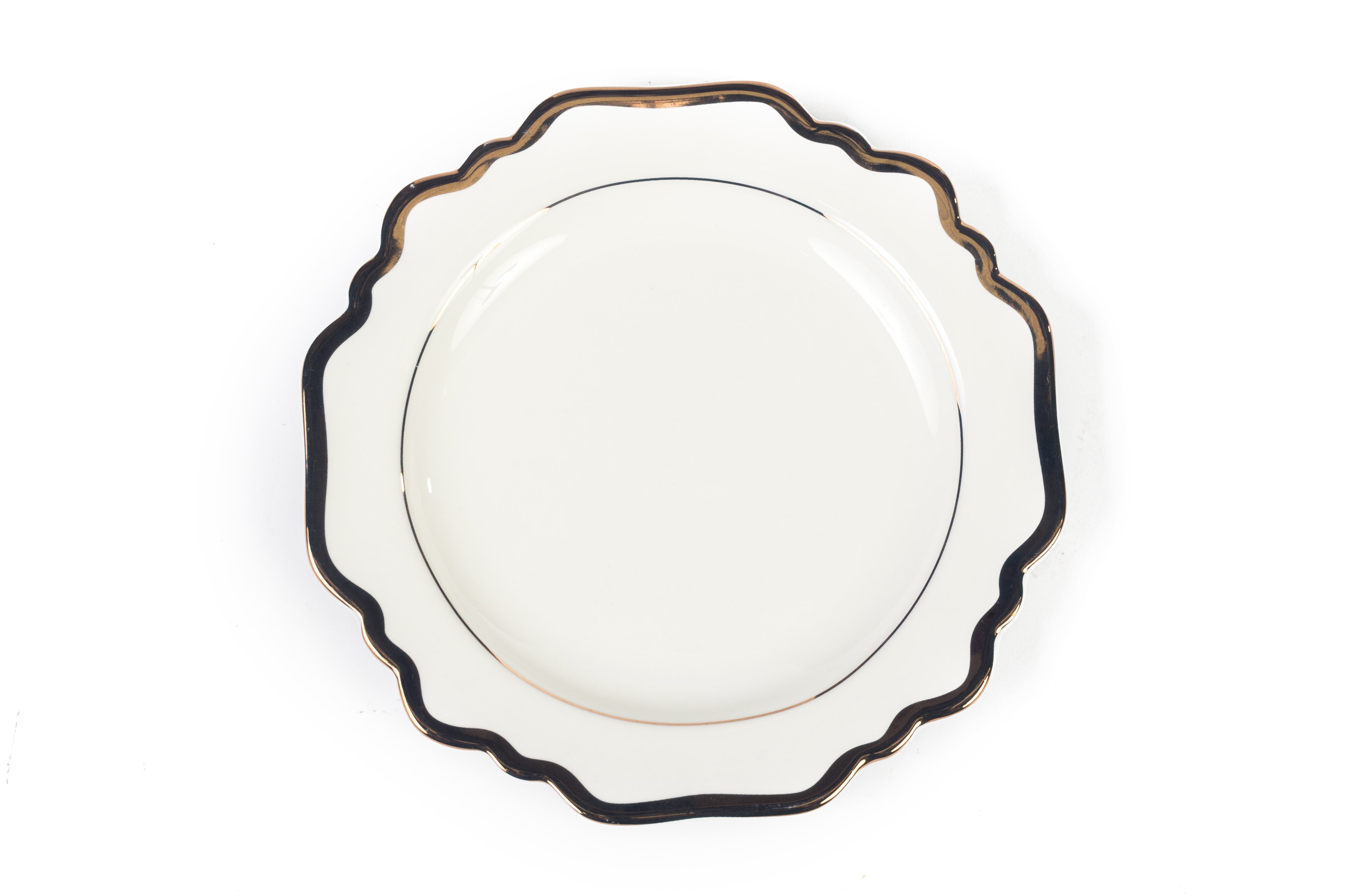 Rose Gold Sunflower Bread Plate