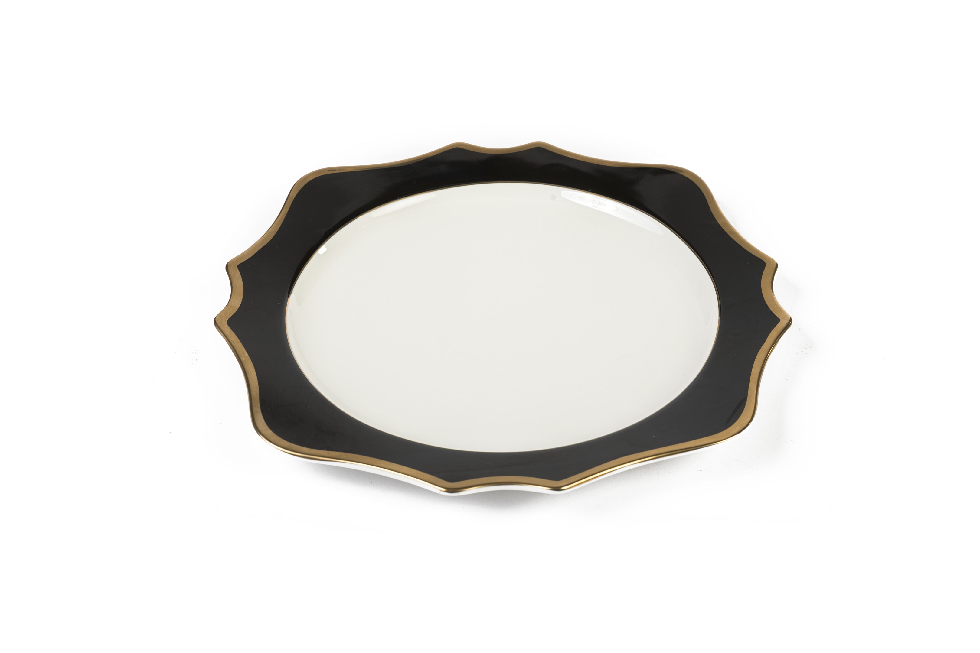 Morgan Black Sunflower Charger Plate