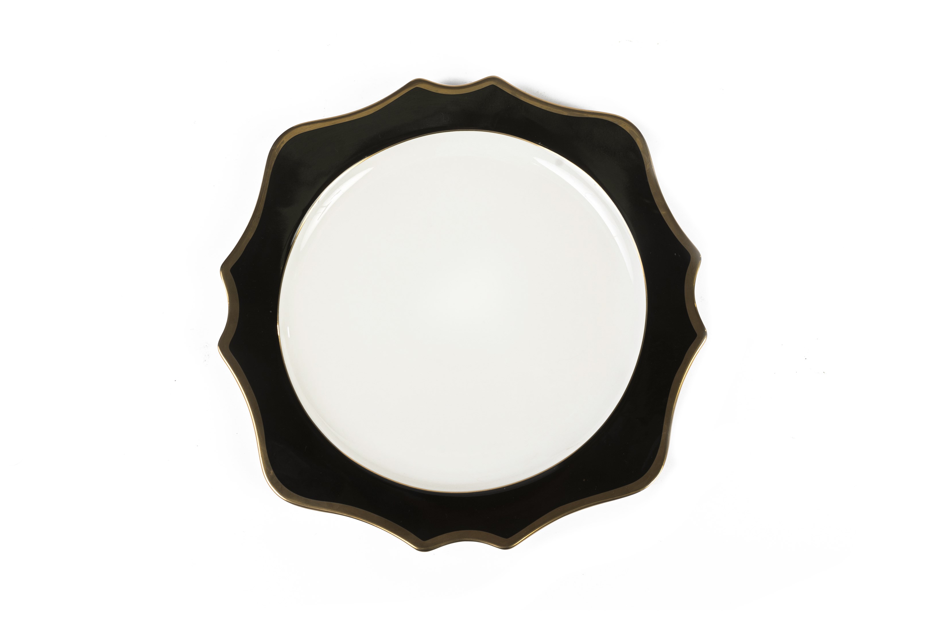 Morgan Black Sunflower Charger Plate