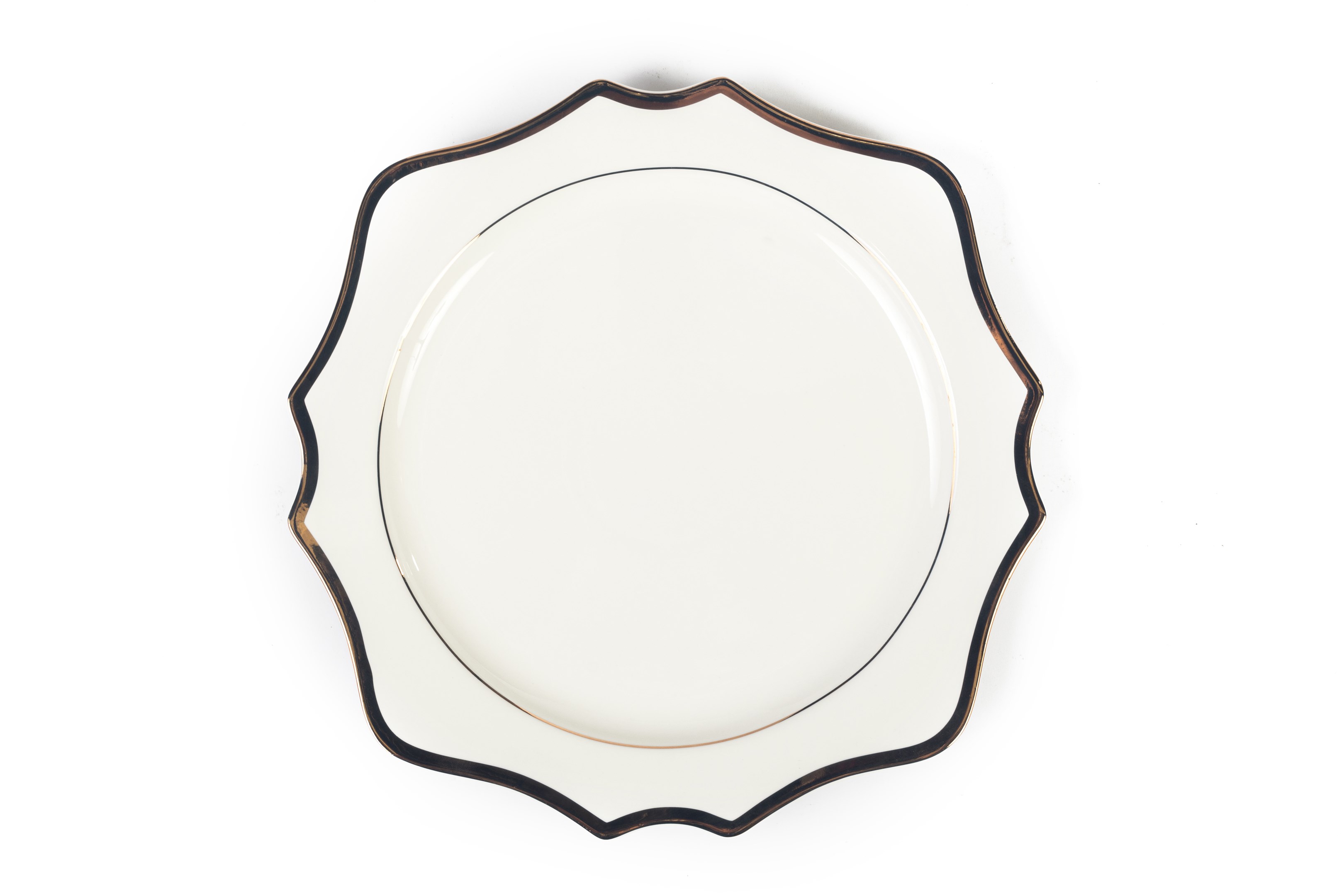 Rose Gold Sunflower Charger Plate