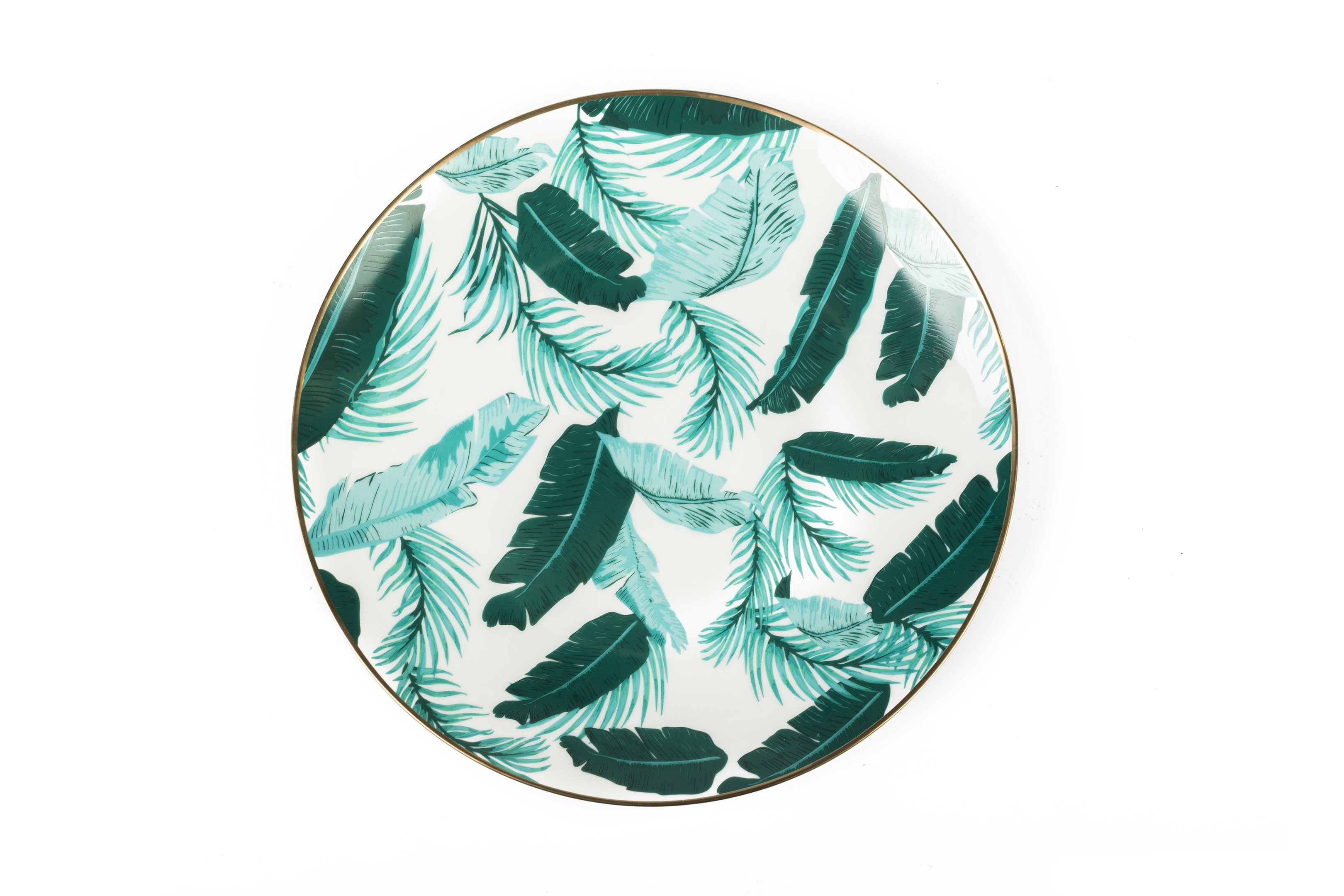 Miami Leaf Pattern Dinner Plate