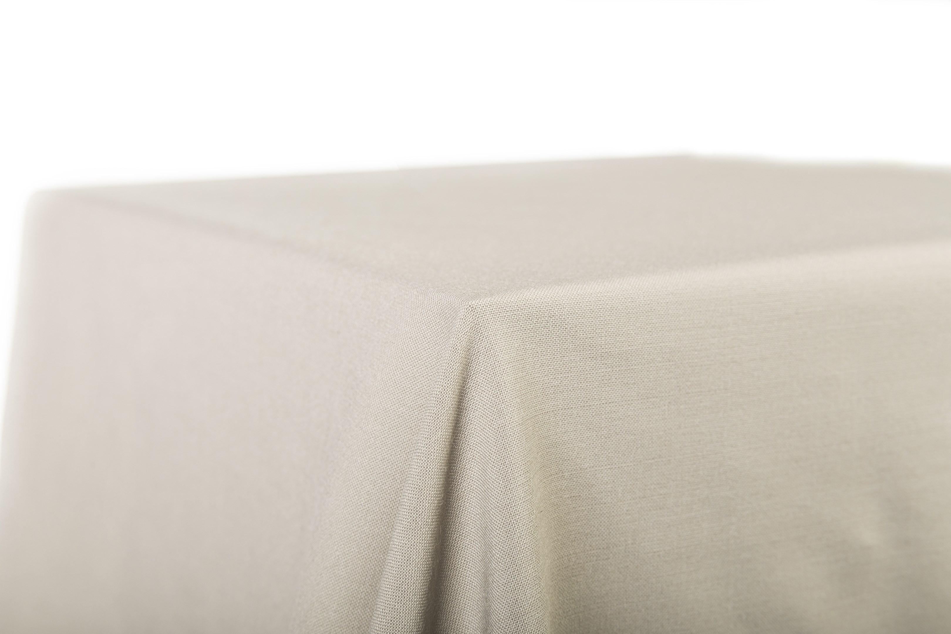 Taupe Round Linen
