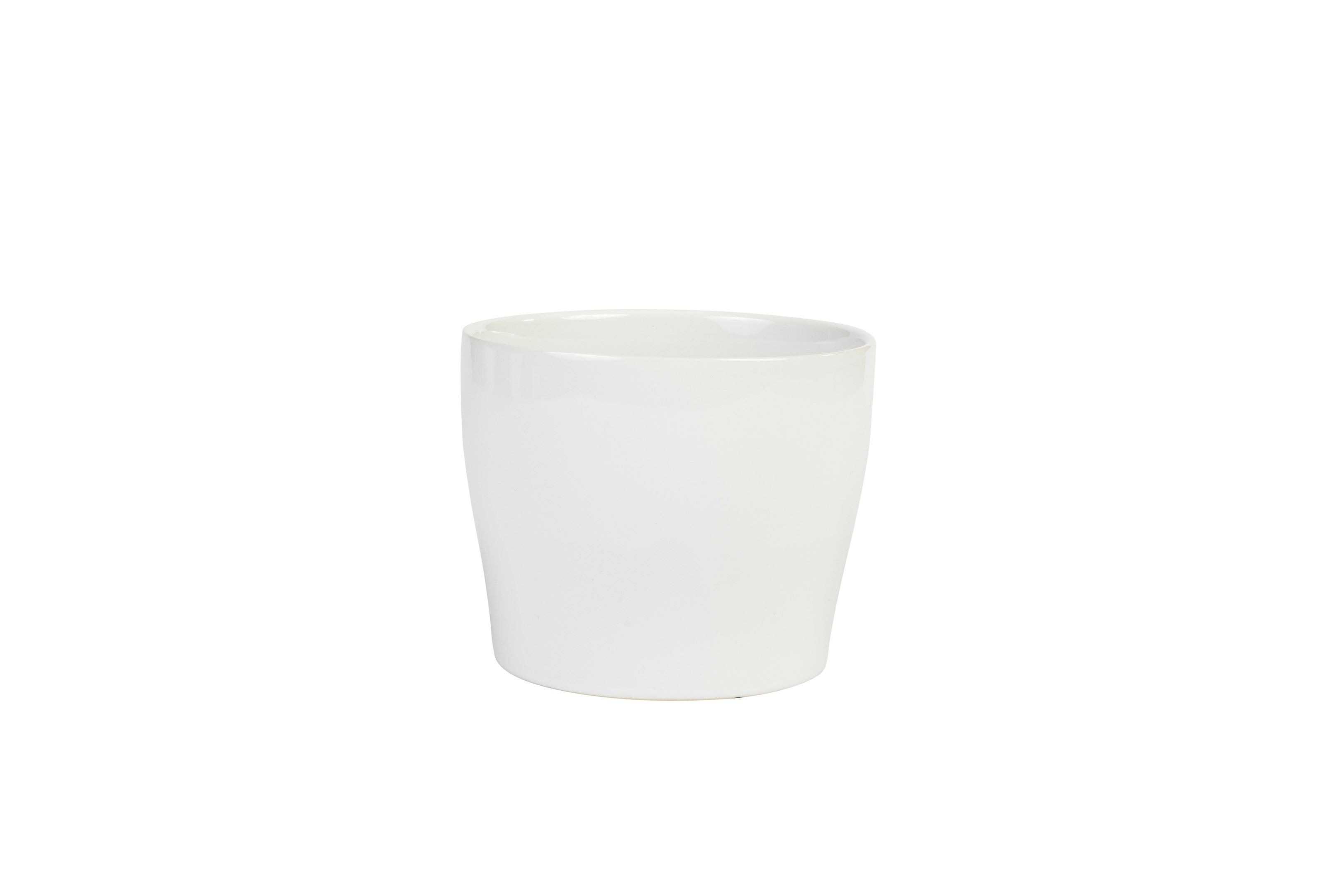 Med White Ceramic Pot